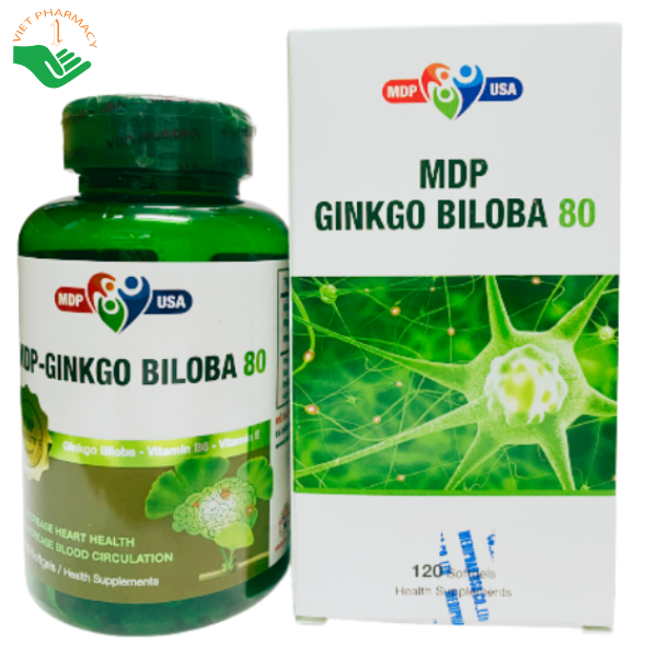 Viên uống MDP-Ginkgo Biloba 80